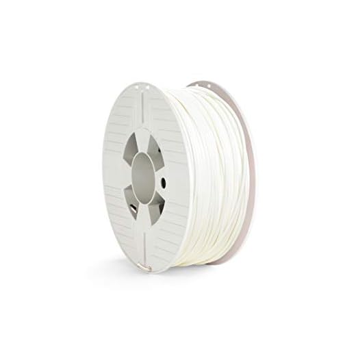 VERBATIM Filamento PLA Impresión 3D I 2,85 mm I 1 kg I Filamento de Polilactida Alto Rendimiento para Extrusión de Material I Impresoras 3D y Pluma 3D I 1 Bobina 126 m I blanco