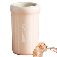 Dog Paw Cleaner - Portable Foot Washing Cup for Muddy Paws | Silicone Bristles with Leak Proof Lid, Pet Paw Washing Device for Small Medium Cats Kittens Puppies Travel Camping Outdoor Use