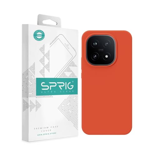 Image of SPRIG Compatible with IQOO 15 5G SilkTone Back Cover Drop Tested Shock Proof Mobile Case for Men, Women, Boys and Girls with Camera Protection (Orange)