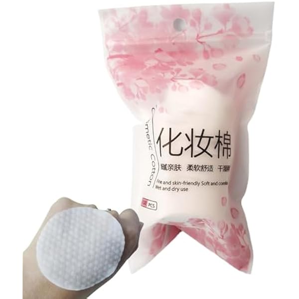 Soft Cotton Pads, Makeup Remover Rounds, 100pcs Facial Cleansing Wipes with Gentle Absorbent Texture, Disposal Skin Care Pads, Natural Face Cleaning Tool, Beauty Care Removal Sheets for Home Travel
