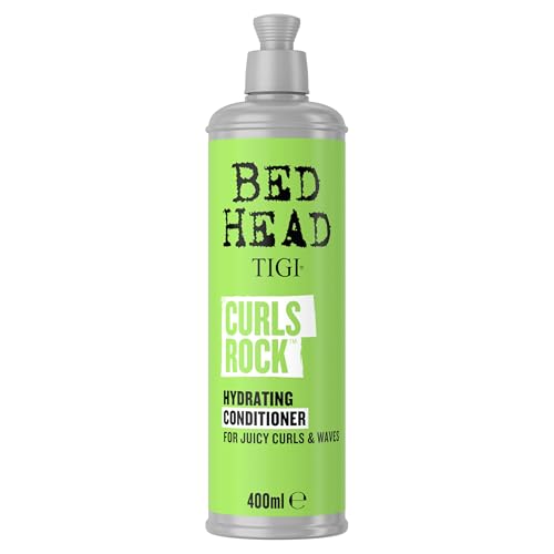 Bed Head by TIGI Curls Rock Hydrating Conditioner Deep Moisturising Hair Care for Curly & Wavy Hair Control Frizz Defines Curls & Adds Shine 400ml
