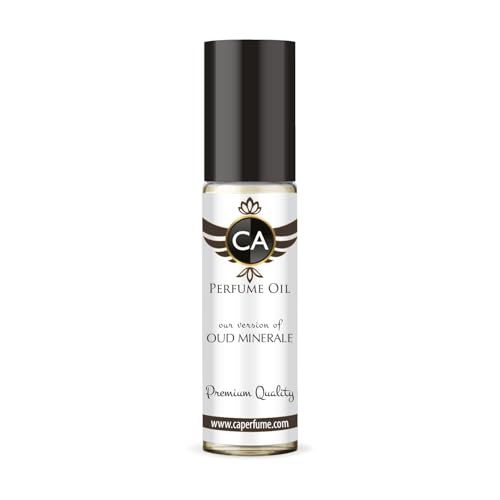 CA Perfume Impression of Oud Minerale Unisex Fragrance Oil Woody Aquatic Scent Long Lasting Perfumes for Women &amp; Men Travel Size TSA Ready Mini Parfum Body Oil Roll-on 0.33 Fl Oz 10ml