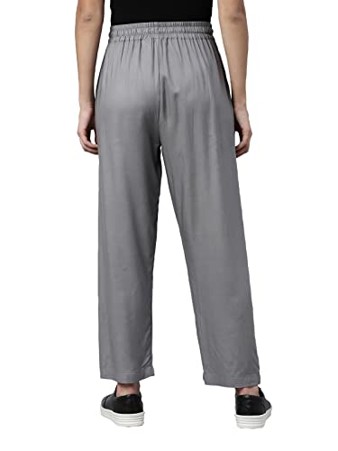 Image of TWIN BIRDS Viscose Fabric Kurti Pant /Trousers with Functional Pocket for Women