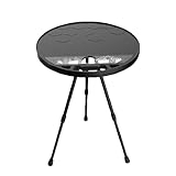 Draagbare picknicktafel, opvouwbare campingtafel, draagbare campingtafel, opvouwbare vrijetijdsmeubels voor kamperen, ronde opvouwbare tafel voor buitengebruik, campingtafel met verstelbare hoogte
