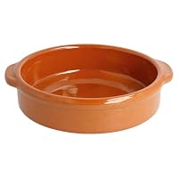 Topf Mit Henkeln Aus Steingut Ø 15X4,5 Cm Rotbraun Keramik - 20 Un.