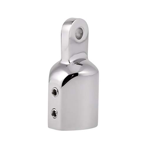 zalati Eye End Cap Fittings Hardware 316 Stainless Steel Marine for Boat Cover Bimini Top 1inch - Silver