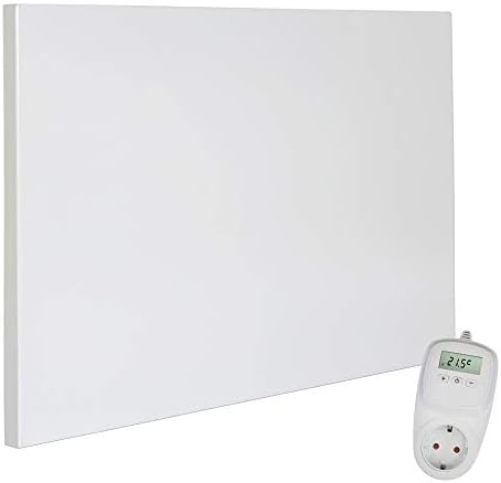 Bild 5 - VIESTA® Infrarot Wandheizung mit Thermostat [INKL. TH10 THERMOSTAT] – Infrarotheizung Wandmontage Heizkörper – Carbon Crystal Infrarotheizung – Paneel Badezimmer geeignet – (Modell H600-600W)