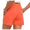 JINSHI-Women-Casual-Lounge-Shorts-Elastic-Waist-Shorts-for-OutdoorsCamping-Comfy-Snug-Bottoms-Running-Shorts JINSHI Women Sportswear Shorts,Athletic Bottoms, Running Athletic Jersey Shorts with Inner Pocket, Orange, XS