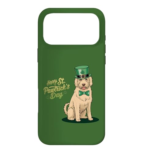 Happy St. Pawtrick's Day - Golden Doodle ���p�g���b�N�̓� �X�}�z�P�[�X iPhone 17 Pro Max �p