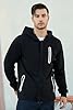 Wirltte Men's Hoodie Zip up Hooded Sweatshirt Full Zip Work Hoodies with Zipper Pockets Black XXL #1