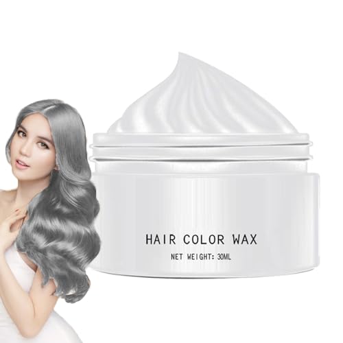 Xijobido Cera de Coloración Temporal para Cabello - 30 ml Color Capilar Temporal,Tinte Lavable para Niños Adolescentes Hombres Mujeres Fiestas Halloween Cosplay Club