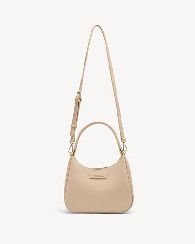 Image of NEWBELLA Hobo Purse, PU Leather Shoulder Bag, Tote Handbag for Work and Travel (Apricot Handbag)