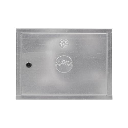 Sportello per Contatore Acqua in Lamiera Zincata con Serratura – Spessore 6/10mm – Dimensioni 40x50x2 cm – Dotato di chiave
