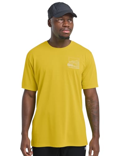 Jack Wolfskin Herren Vonnan Graphic M T-Shirt, Peak Trail Chartreuse, 3XL EU – Ansicht 1