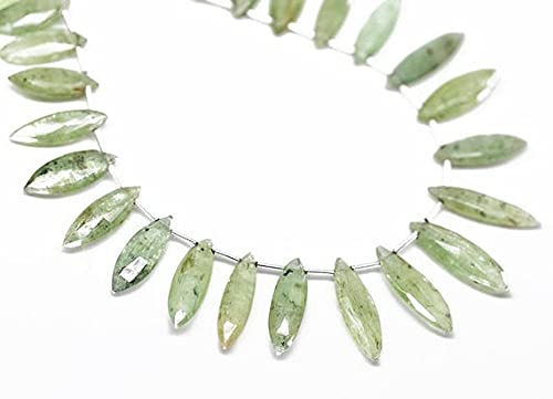 Cyanite verte perles naturelles pour créer vos propres bijoux bohèmes chic en pierres fines