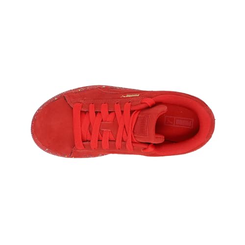 PUMA Kids Boys Suede Mono Triplex Lace Up Sneakers Shoes Casual - Red4