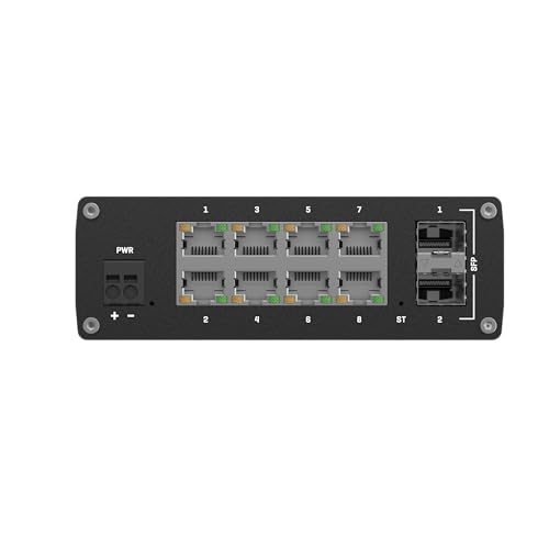 Switch Teltonika TSW212 gestionable de alta velocidad para armarios de rack 5