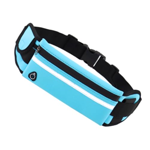 Happyyami 2個 防水スマホ入るウエストポーチ 可能な快適ベルト付き 軽量ランニングポーチ スリッシュなスリムデザイン 男女兼用多機能収納バ