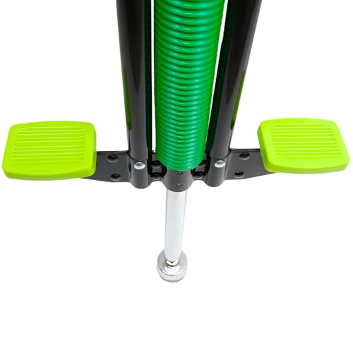 Merkan Pogo Stick, Jump Stick, Springstange, Kindermuster, Softschaum, bis 70kg (Grün)