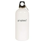 got epitomes? - 20oz Stainless Steel White Water Bottle with Carabiner, White