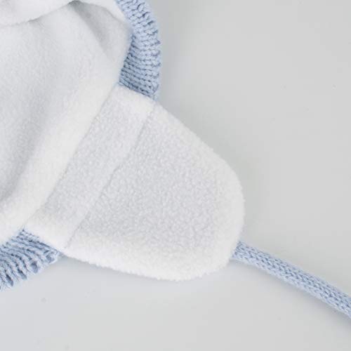 LLmoway Baby Toddler Beanie Earflap Winter Hat Fleece Lined Knit Cap Girls Boy4