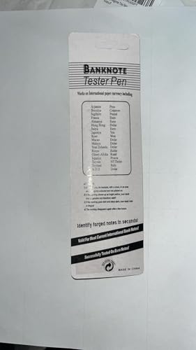 Natur’hall Geldscheinprüfer Stift, Falschgeld-Detektor, Geldscheinprüfung, sofortige Falschgeld-Erkennung, Geldschein-Marker, Geldscheinprüfung