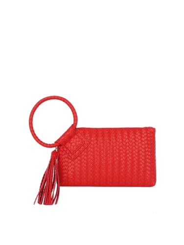 Image of Womens Clutch Purse Wristlet Wallet Evening w /Hand Strap Casual Formal Vegan Leather - Metro Muse