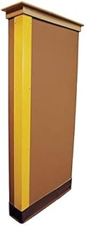 PVC Plastic, 4 in Width, Yellow,Corner Guard 48 in Height, 0.115 in Thickness,2040-5KZH3