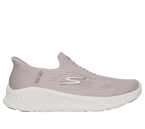 Skechers GO Walk Now, Zapatillas Hombre, Taupe, 45 EU