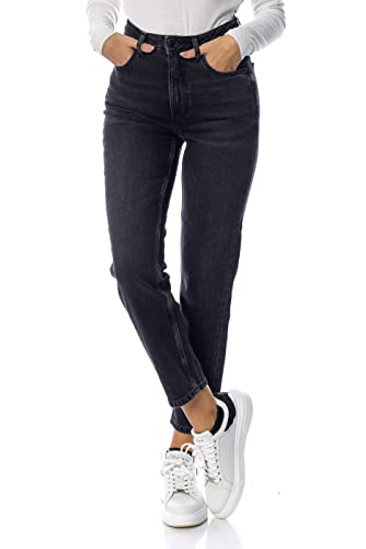 Jean Guess Jeans Femme Mom bleu denim taille haute retro