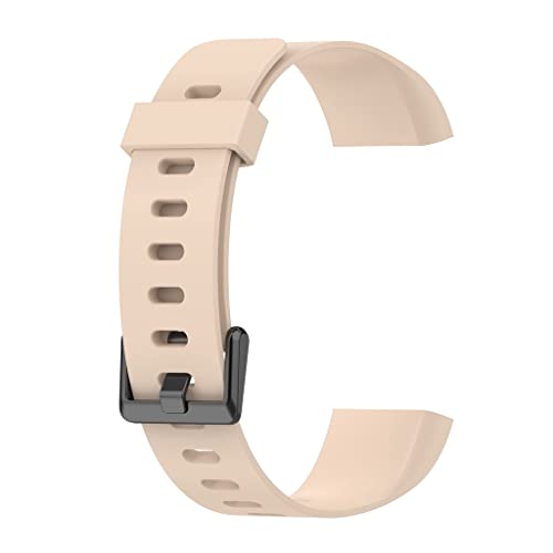 Meyaar Silicon Strap Band Only Compatible with Realme Band (Not For Any other Brand Watch) : (Tracker Not Included) (Strap Only) (Peach)