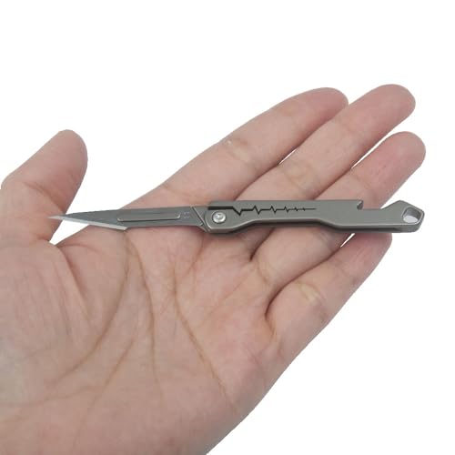Tungyi Coltello multiuso pieghevole tascabile in titanio per uso quotidiano ...
