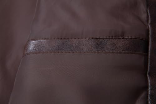 Chaqueta clásica de cuero PU para hombre miniatura 7