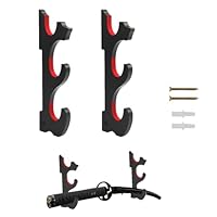 Suerhatcon 3-Tier Schwertständer Wand, Holz Schwerthalter Katana Wandhalterung Wandregal Wandständer für Katana und Schwert Sammlung (Schwarz)