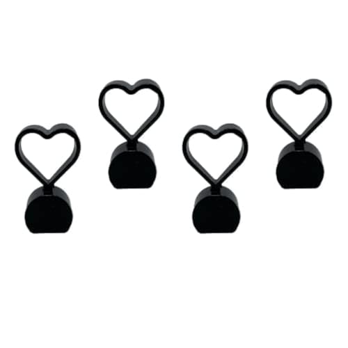 idain Aluminum Heart Shape Wheel Tyre Stem Covers