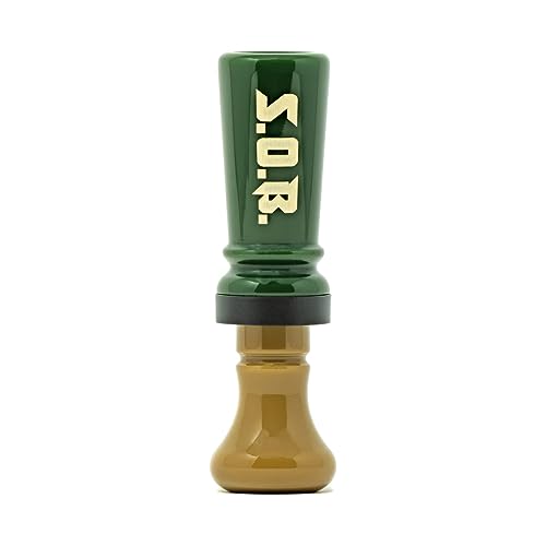 Elite Duck Calls - SOB Son of The Butcher Cutdown Single Reed Acrylic Duck Call (OD Green/Tan)