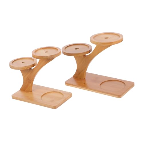 Support pour plantes étagère d'angle multifonctions et robuste en bambou - 2