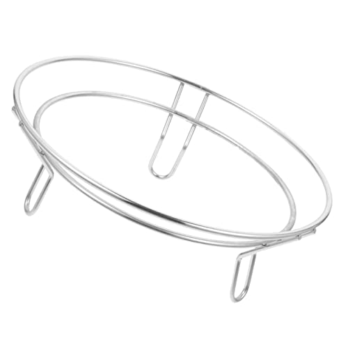 Cabilock Wear Resistant Stainless Steel Wok Holder Multi Function Elevated Cooking Rack for Pots Pans Easy to Clean Cooling Rack Kitchen Accessory for Daily Use