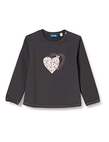 Sweatshirt Sanetta bébé fille en maille de survêtement gris