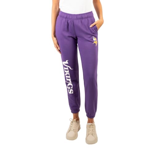 Ultra Game Women's NFL Official Super Soft Sweatpants Joggers Lounge Pants Pajamas