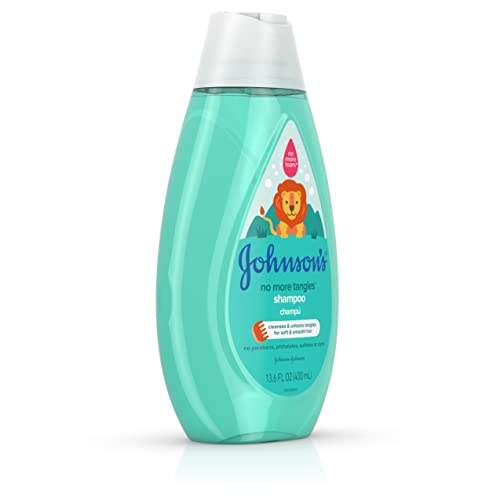 Johnson's No More Tangles Detangling Shampoo For Toddlers And Kids, Gentle No More Tears Formula, Hypoallergenic And Free Of Parabens, Phthalates, Sulfates And Dyes, 13.6 Fl. Oz (Pack Of 3) #TOP6