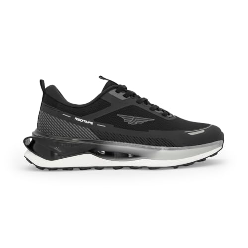 Image of Red Tape Men's Athleisure Sports Shoes for Everyday Comfort | Black | 7 UK