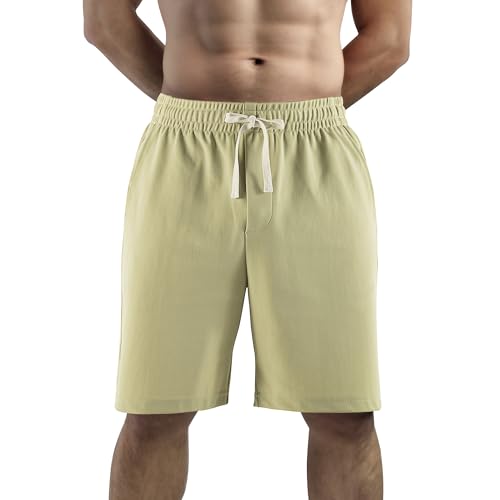 Men's Casual Shorts Elastic Waist Drawstring Lightweight Outdoor Summer Beach Shorts with Pockets Hiking Shorts - Image 4