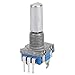 Vomeko 10 PCS 360° Rotary Encoder Switch 5 Pin Digital Potentiometer with Push Button (20mm D Shaft 30 000+ Cycles) for Industrial & Electronics