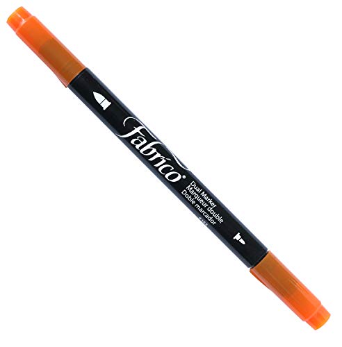 Tsukineko Dual-Ended Fabrico Marker Color-Fast, Autumn Leaf