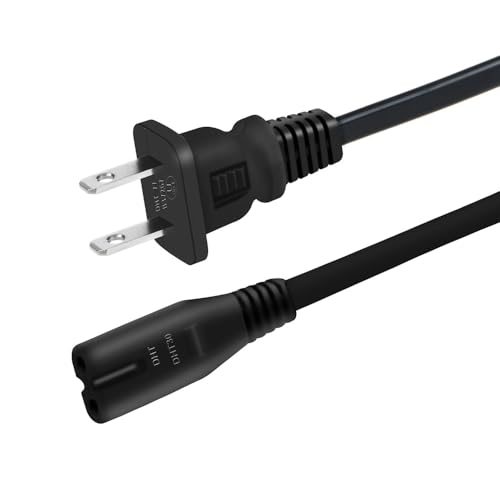 Power Cord for GooDee Projectors: GD500, YG600-Plus, YG600-Movin, G1, W80, YG420