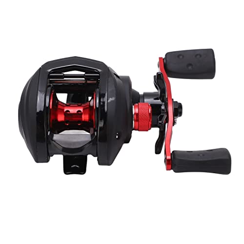 YIZISECCE Carretes de pesca de metal de alta velocidad para pesca de agua y agua dulce (BMAX3, rueda de caída de agua, mano derecha)