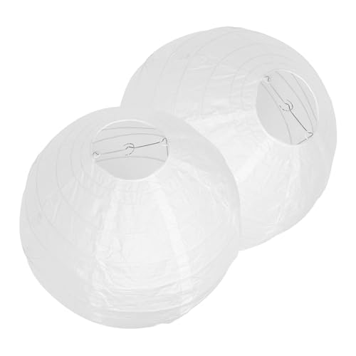 Tofficu 2個 和風折りたたみペーパーランプシェード 吊り下げ用 大型シェード 照明カバー ペンダントライト用 インテリア装飾 誕生日 結婚式