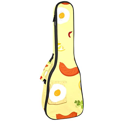 Housse pour ukulélé soprano ténor Concert 68 cm Épaisseur 10 mm - Les Beatles, Paul McCartney, John Lennon, RIngo Starr, George Harrison Housse pour ukulélé soprano ténor Concert 68 cm Épaisseur 10 mm