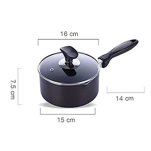 Milk Pan Butter Coffee Milk Warmer Mini Butter Melting Pot Perfect For Boiling Milk, Sauce (The Product Does Not Contain A Lid) Milk Pan Stainless Steel (Color : Deep Pink, Size : 16Cm) #TOP5